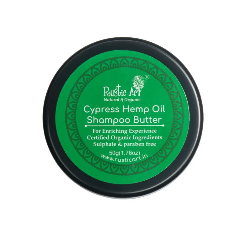 Rustic Art Cypress Hemp Oil Shampoo Butter(50gm)