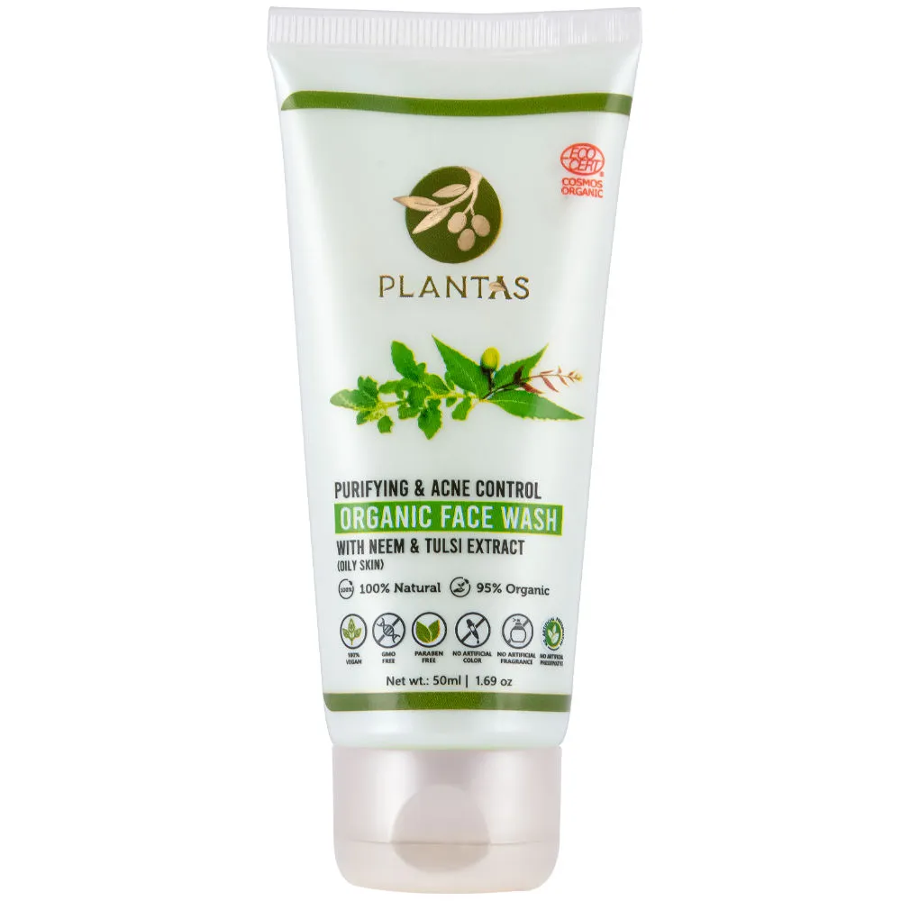 PLANTAS Purifying & Acne Control Organic Face Wash