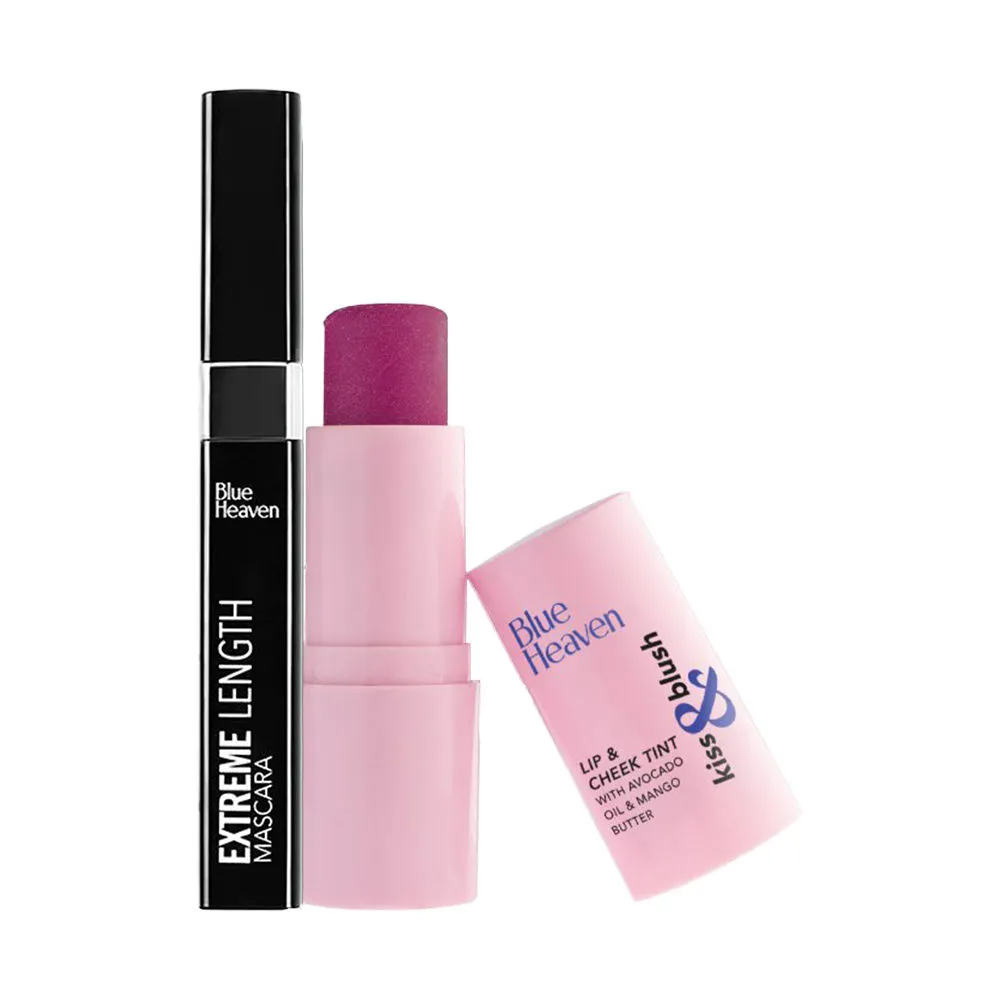 Blue Heaven Alluring Eye & Lip Combo - Glittering Magenta