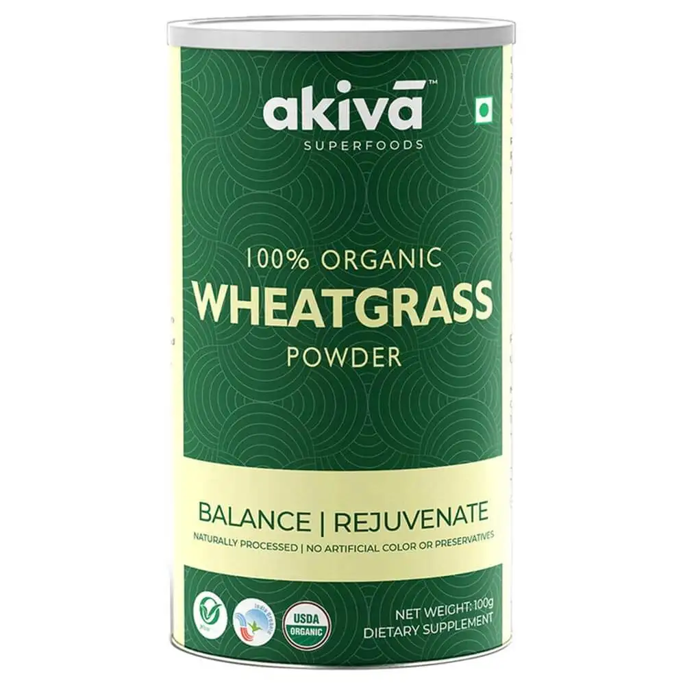 Akiva 100% Organic Wheatgrass Powder,  0.1 kg