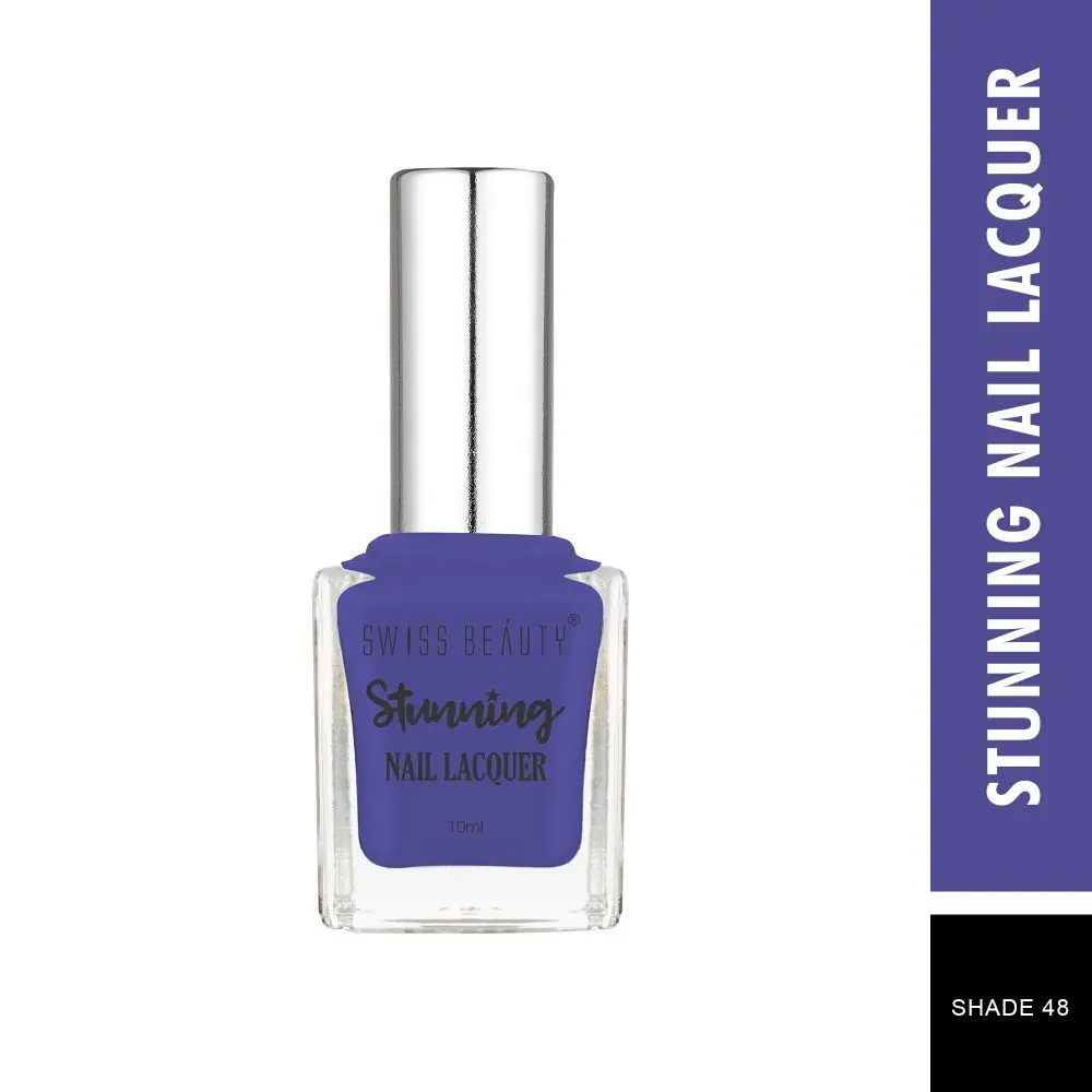 Swiss Beauty Stunning Nail Lacquer 48 Blue Denim (10 ml)