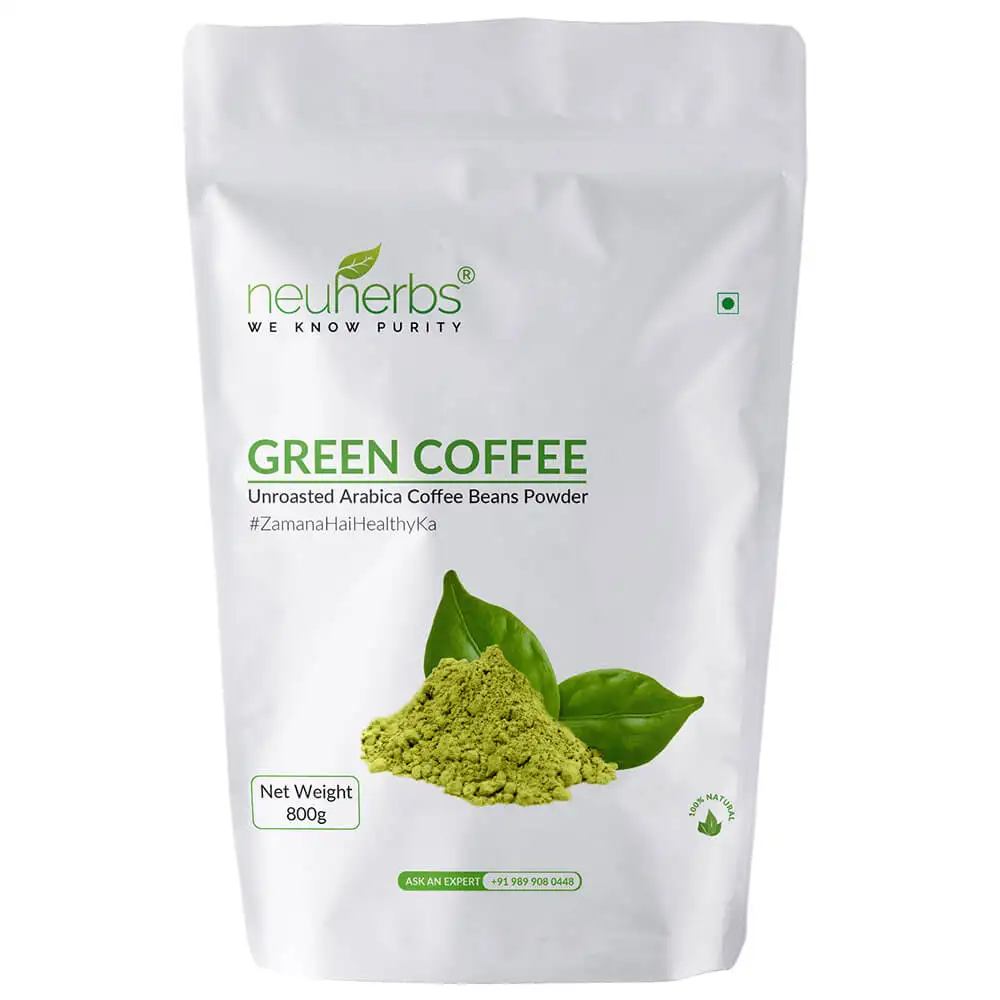 Neuherbs Organic Green Coffee Beans Powder for Weight Loss,  0.8 kg