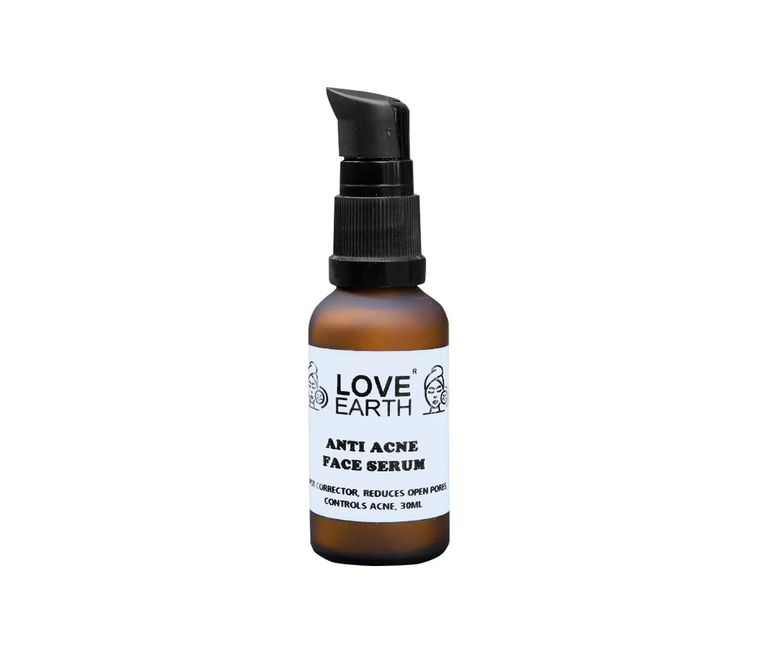 Love Earth Anti Acne Serum with Pure Vitamin C & Witch Hazel for Acne Free and Even Skin Tone