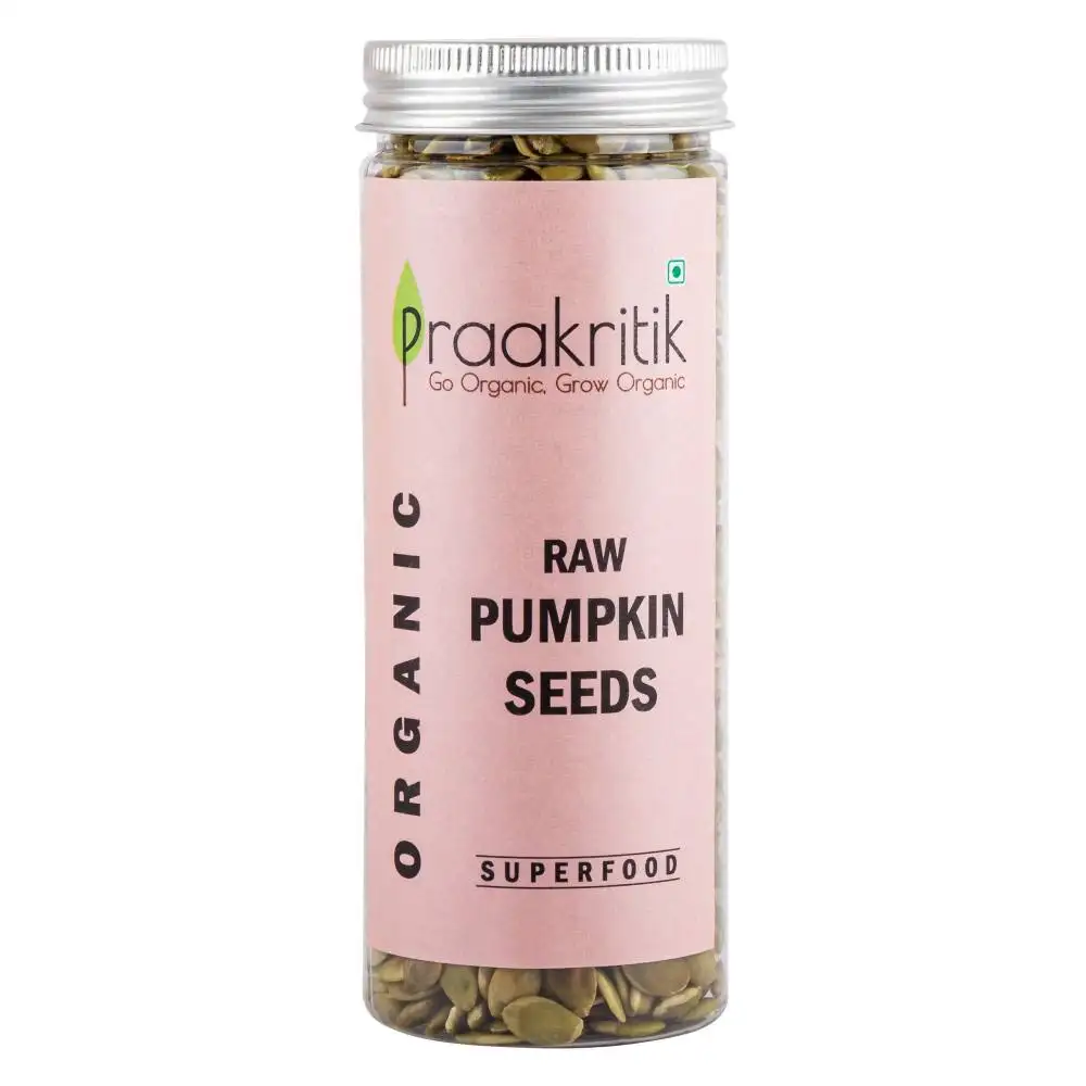 Praakritik Organic Raw Pumpkin Seeds,  Unflavoured  200 g