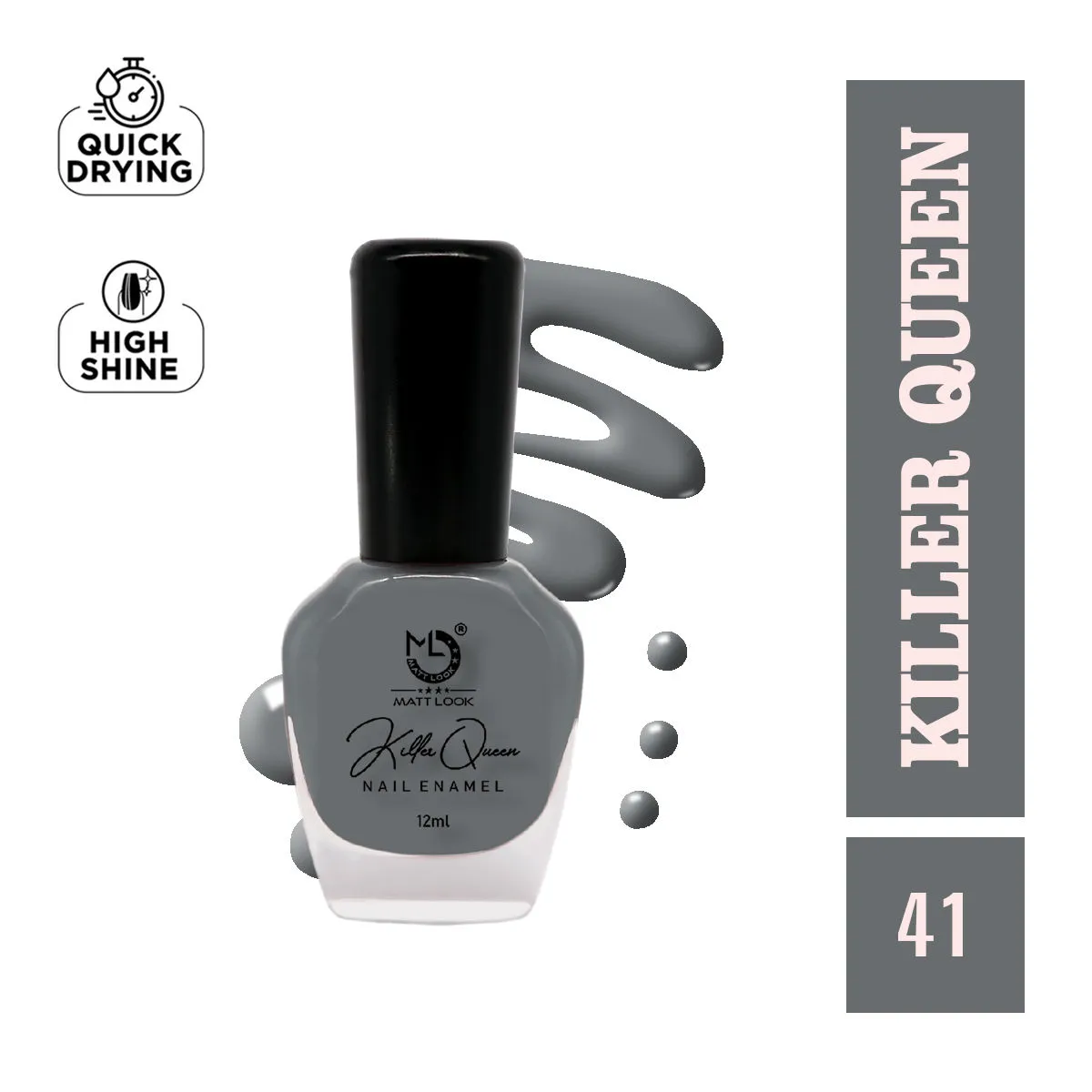 Matt look Killer Queen Nail Enamel - Shade-41