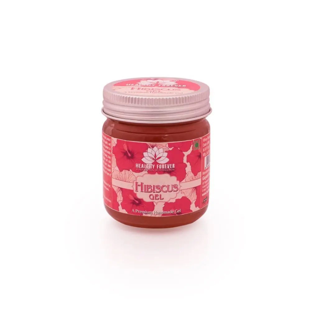 Healthy Forever Homemade Hibiscus Gel with Pure Aloe Vera for All Skin Type Face,Hair Set 1 120 g