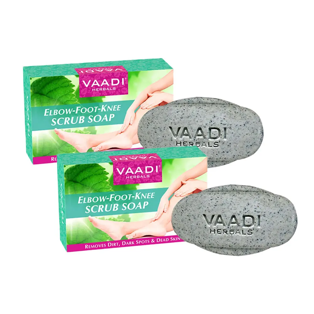 Vaadi Herbals Elbow-Foot-Knee Scrub Soap - Pack of 2