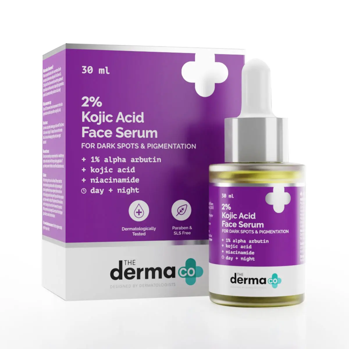 The Derma Co.2% Kojic Acid Face Serum with 1% Alpha Arbutin & Niacinamide for Dark Spots And Pigmentation (30 ml)