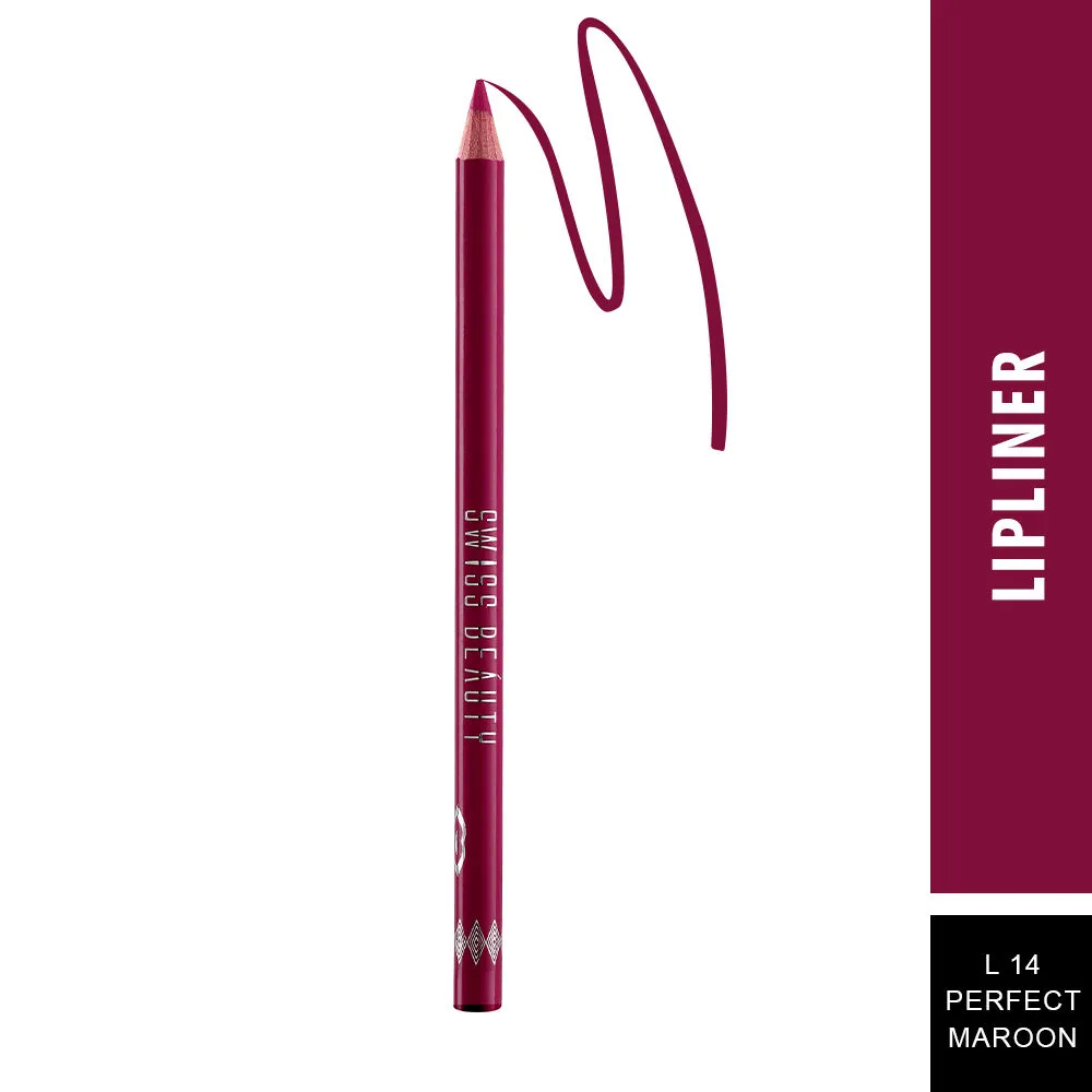 Swiss Beauty Glimmer Liner for Lips & Eyes - L14 Perfect Maroon