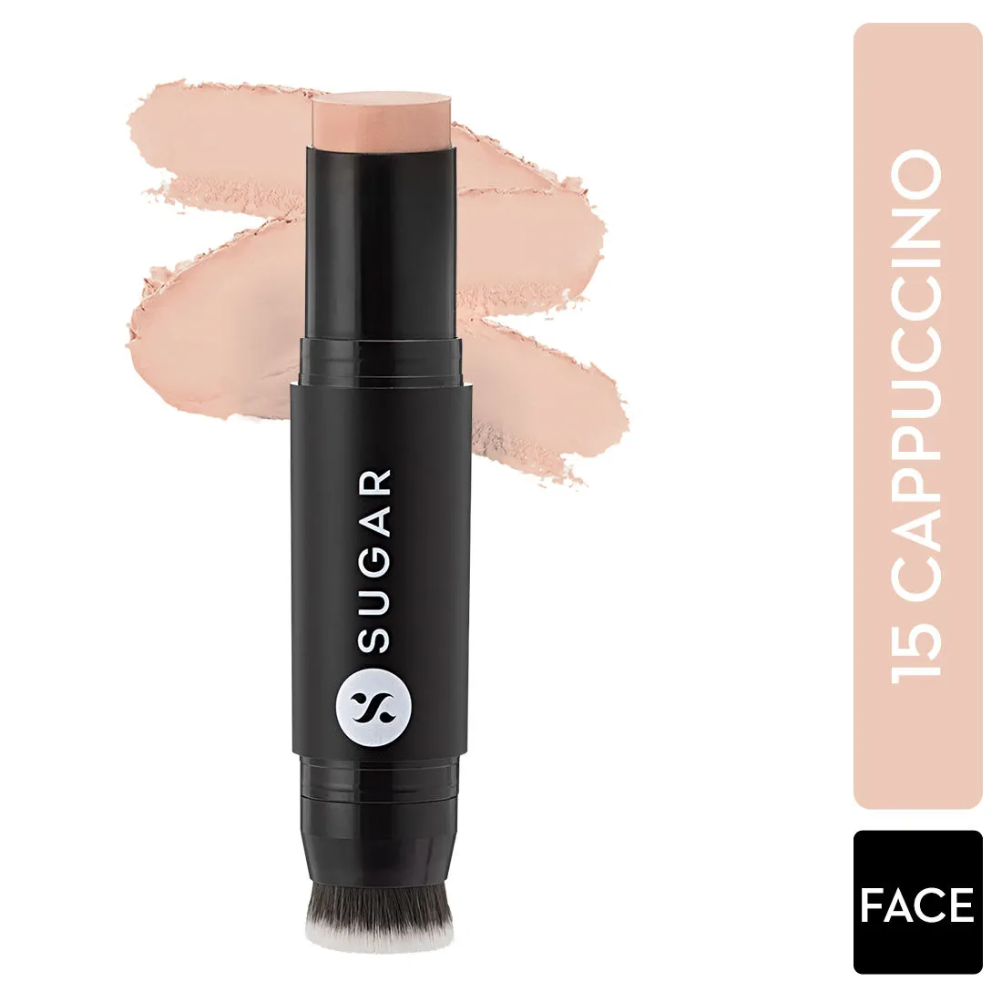 SUGAR Ace Of Face Foundation Stick - 15 Cappuccino (Light, Cool Undertone)