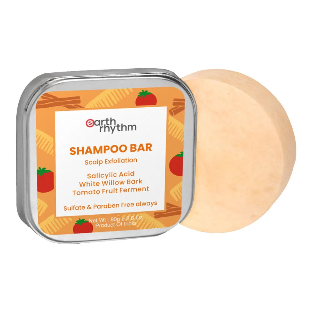 Earth Rhythm Exfoliating Shampoo Bar with Tin