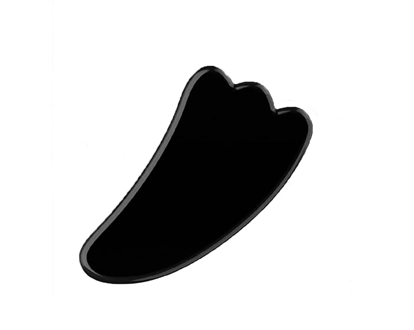 Getmecraft Black Obsidian Wing Shape Gua Sha Facial Massage Tool