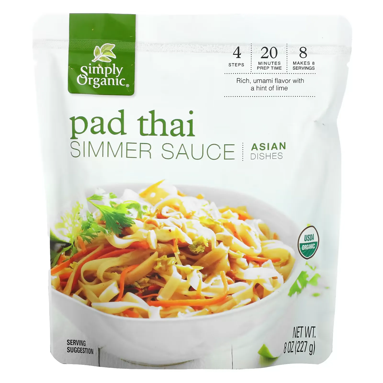 Asian Dishes, Pad Thai Simmer Sauce, 8 oz (227 g)