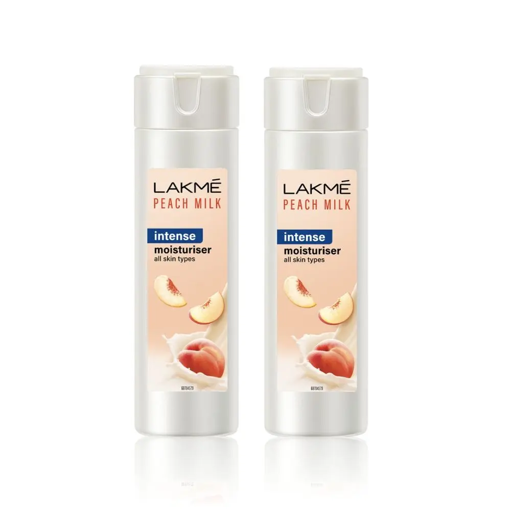 Lakme Peach Milk Intense Moisturizer Lotion (120 ml) Pack Of 2