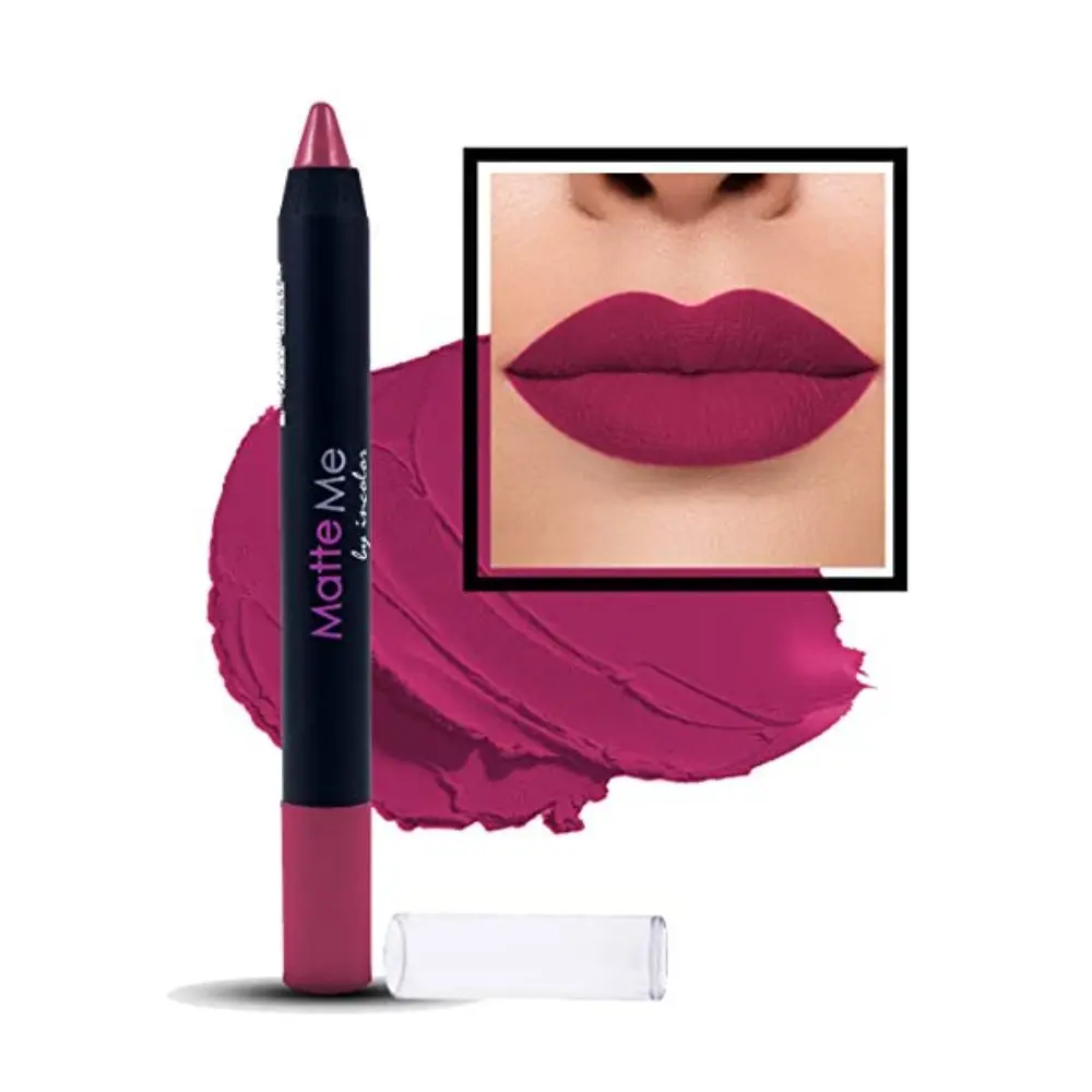 Incolor Matte Me Crayon Lipstick 01 Kitty Party 2.3 Gms