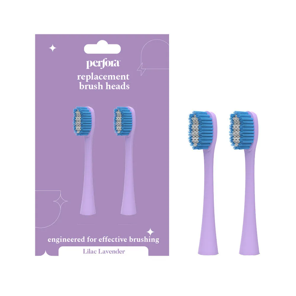 Perfora Electric Toothbrush Brush Heads - Lilac Lavender