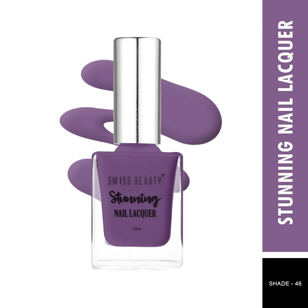 Swiss Beauty Stunning Nail Lacquer - 46 Purple Gift