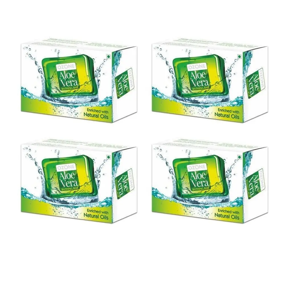 Ozone Aloe Vera Soap 125 G - Pack of 4