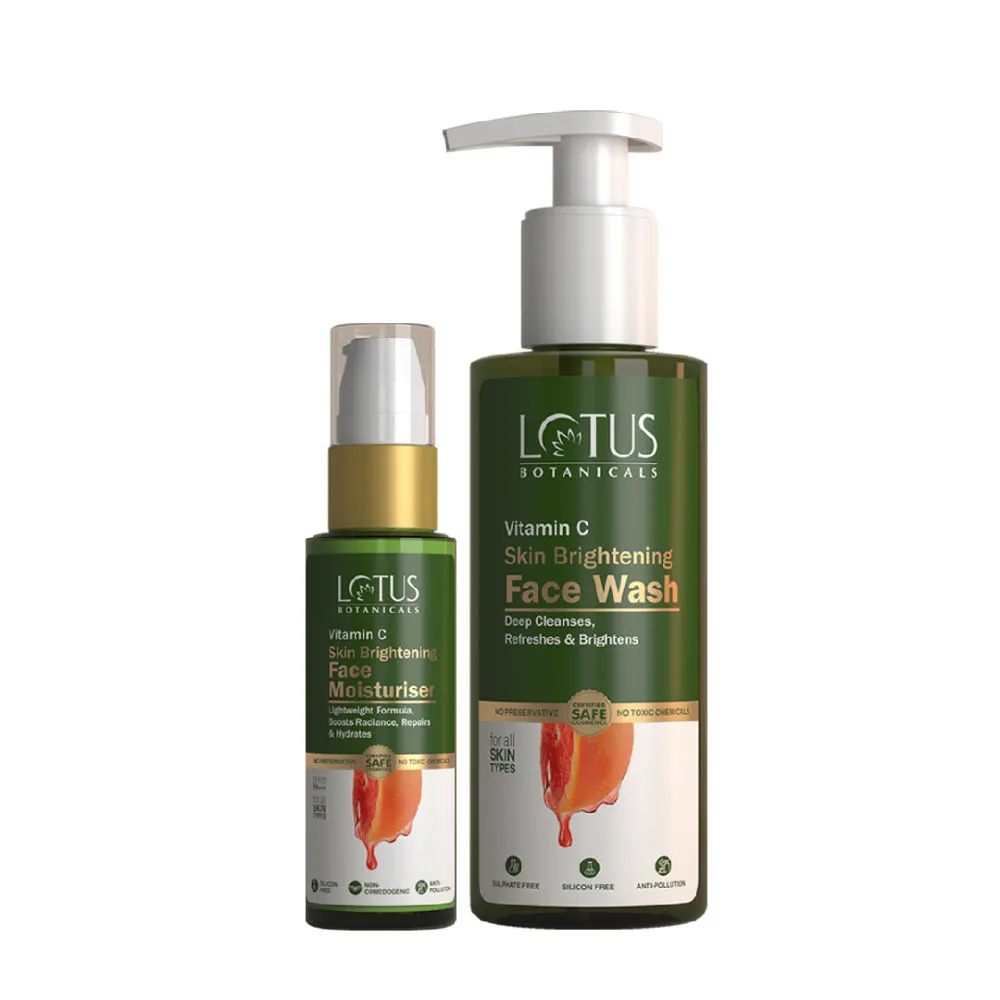 Lotus Botanicals Wash & Glow Face Wash and Moisturiser Combo