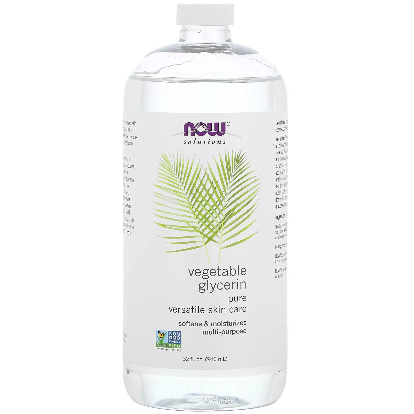 Solutions, Vegetable Glycerin, 32 fl oz (946 ml)