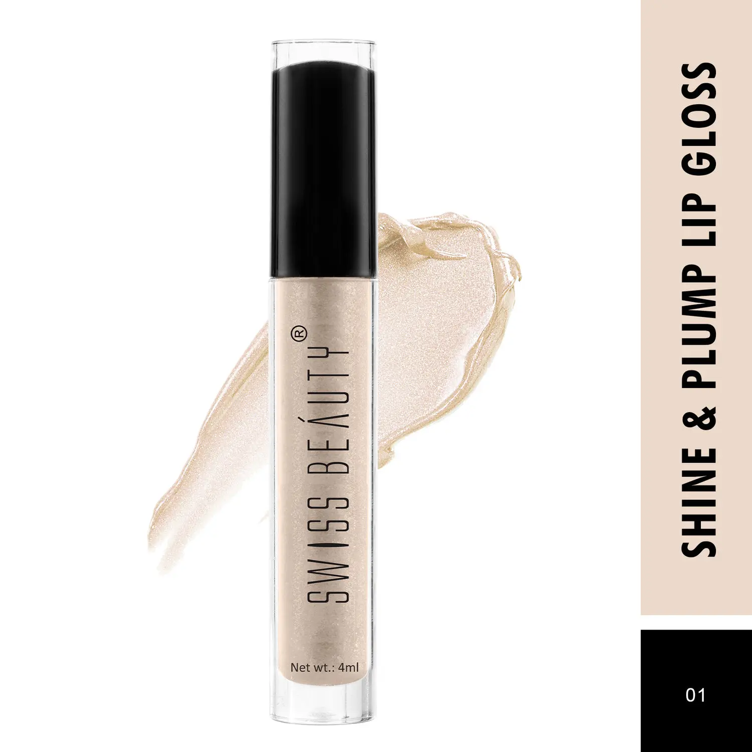 Swiss Beauty Shine & Plump Lipgloss 1 (4 ml)