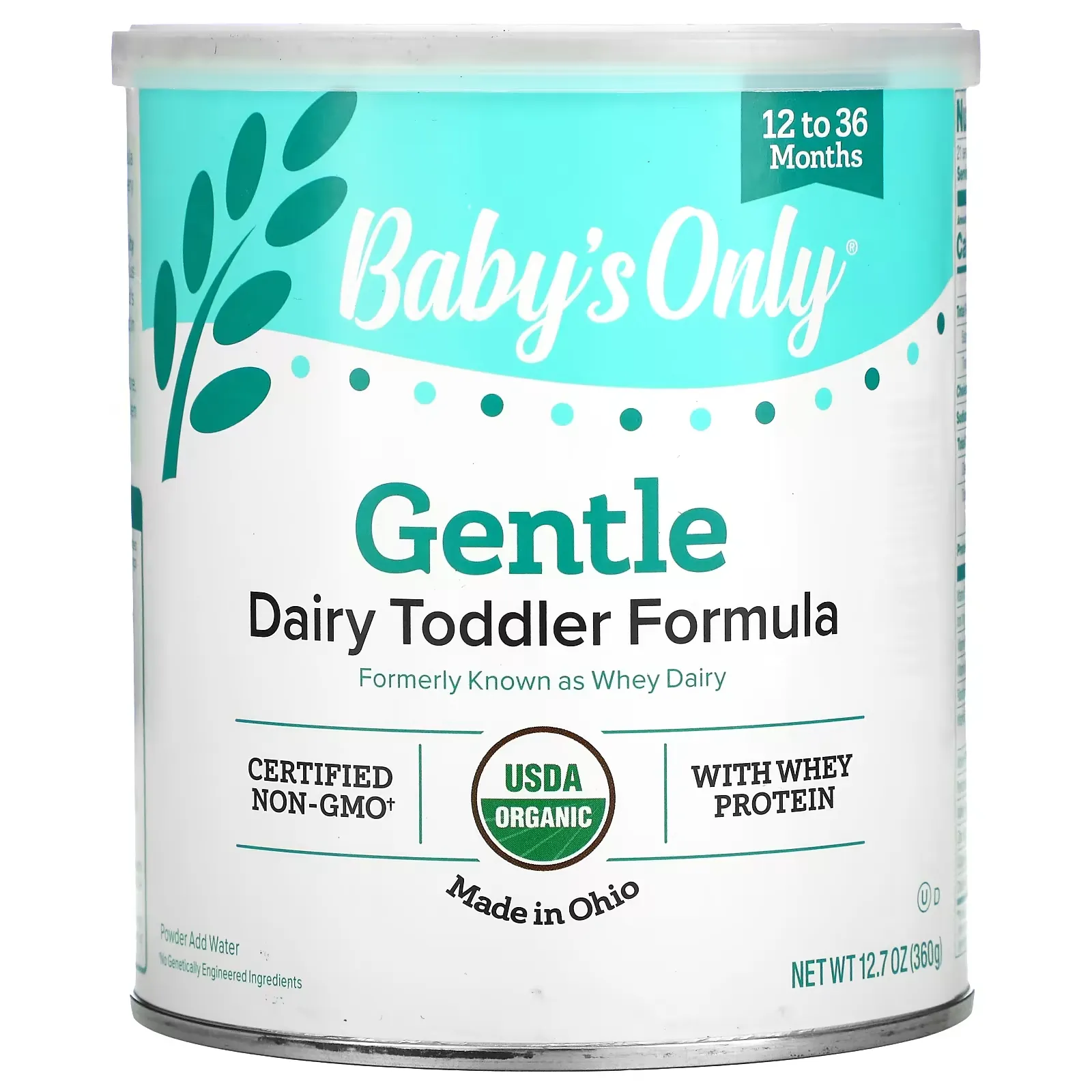 Baby's Only, Gentle Dairy Toddler Formula With Whey Protein, 12.7 oz (360 g)