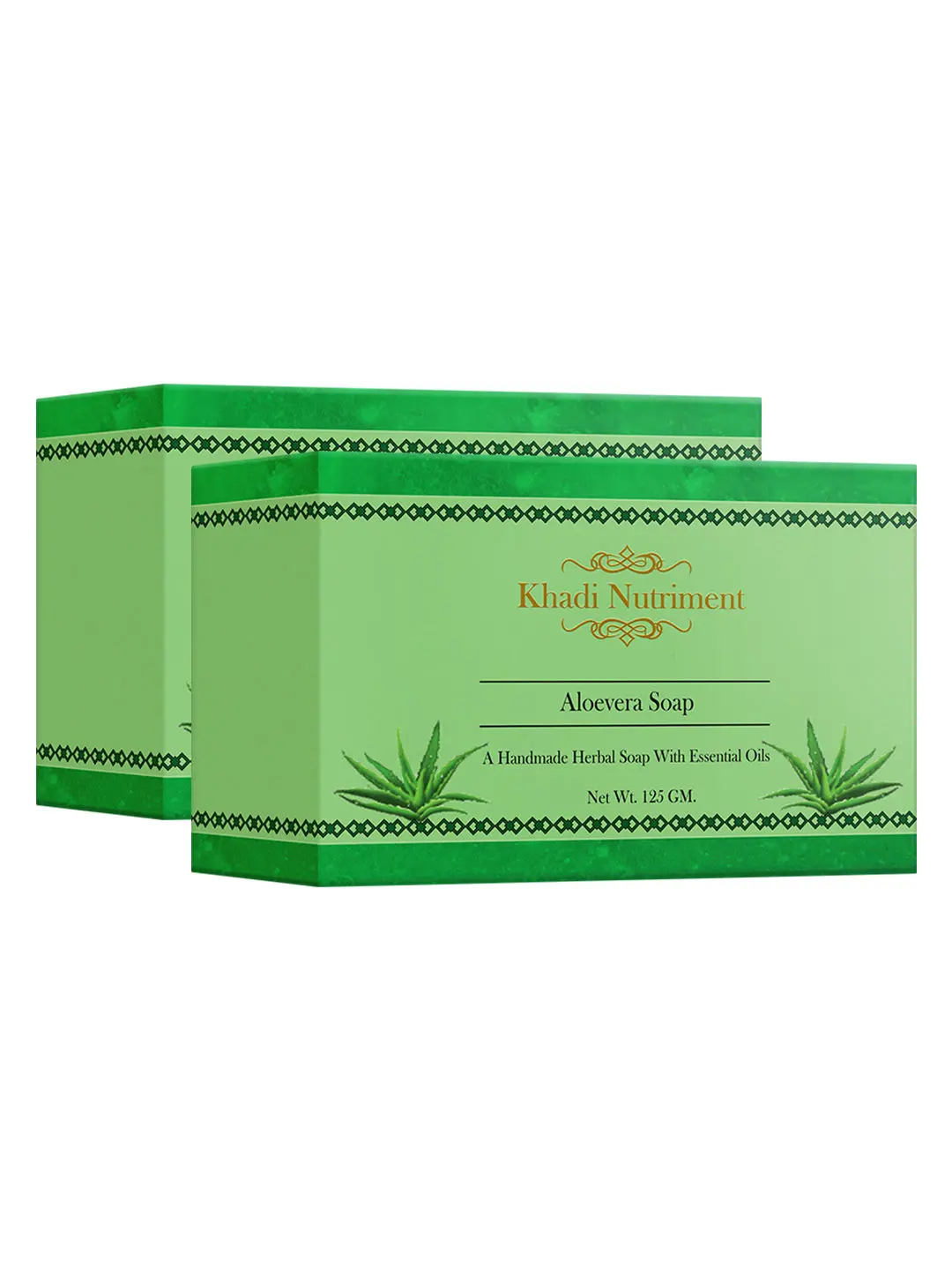 Khadi Nutriment Aloe vera Soap,125 gm (Pack of 2)