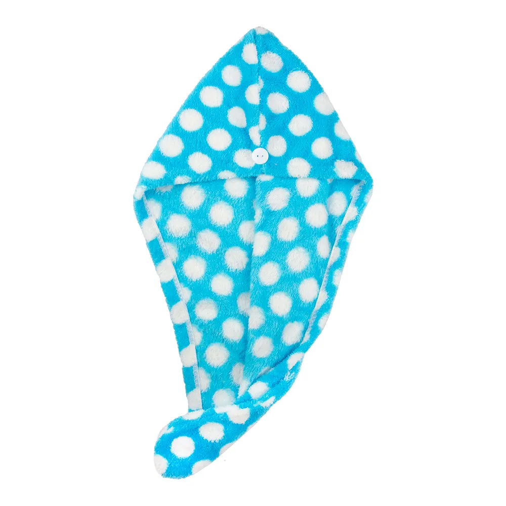 Streak Street Microfiber Hair Wrap Towel - Oceanic Polka