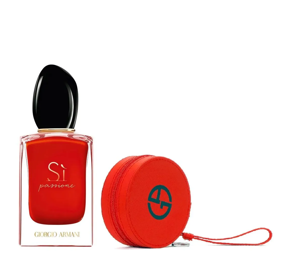 Giorgio Armani Si Passione Eau De Parfum + Round Pouch Combo