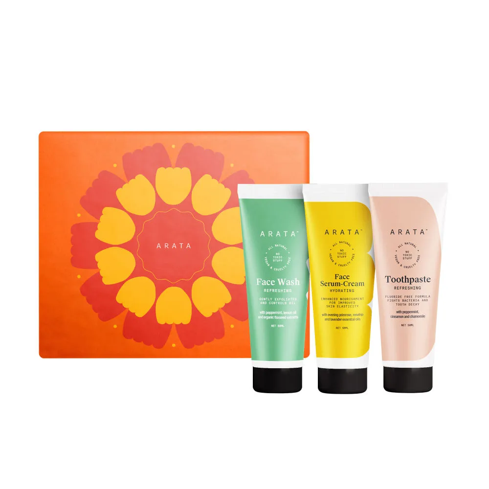 Arata Essential Morning Regime Festive Gift Set - Small