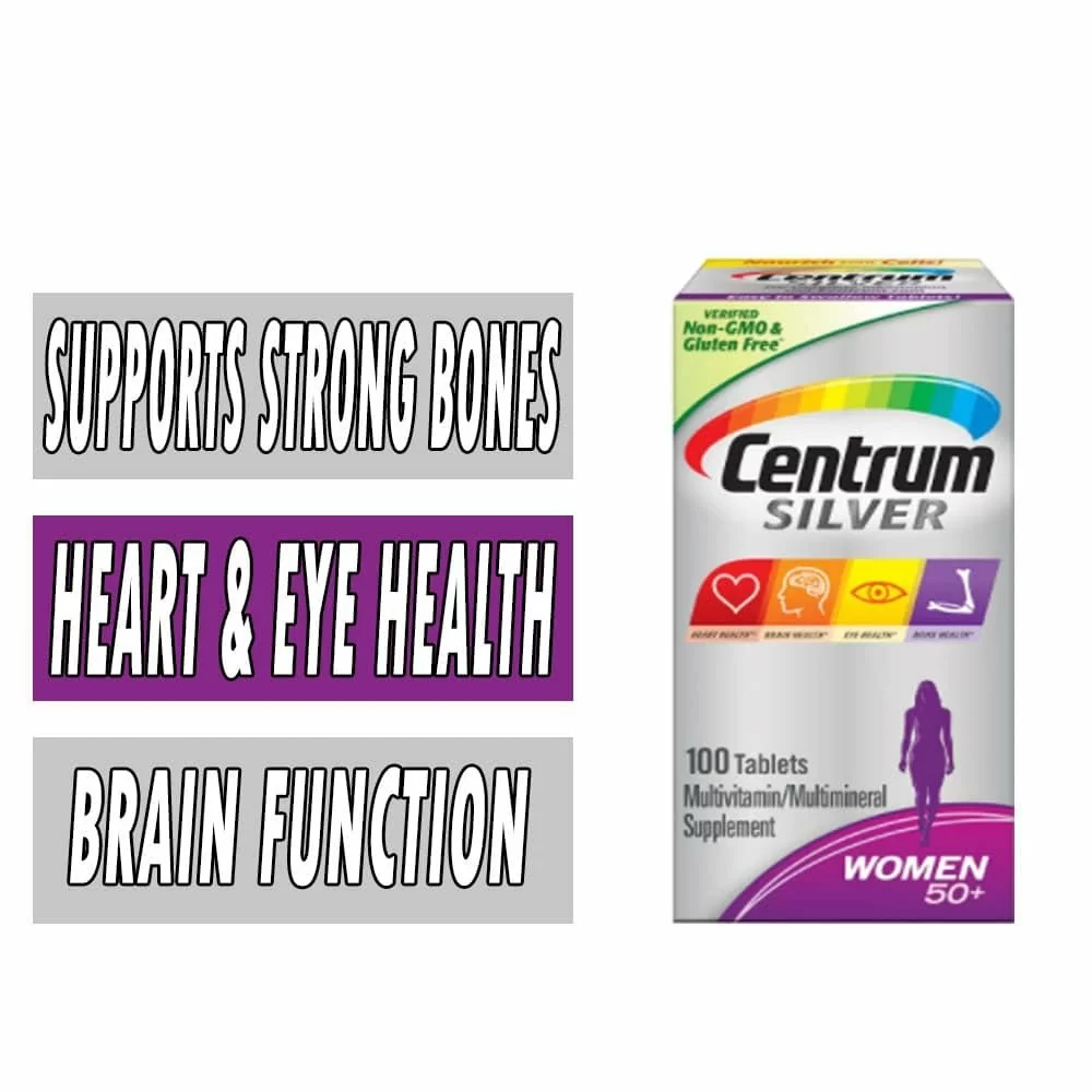 Centrum Silver MultiVitamin for Women 50+ - 100 Tablets