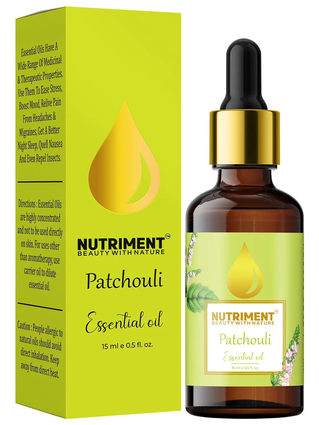 Nutriment Patchouli Essential Oil, 15ml