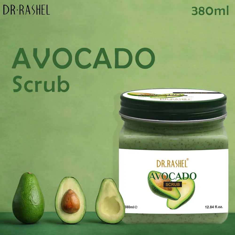 Dr.Rashel Anti-Acne Avocado Face and Body Scrub for All Skin Types (380 ml)