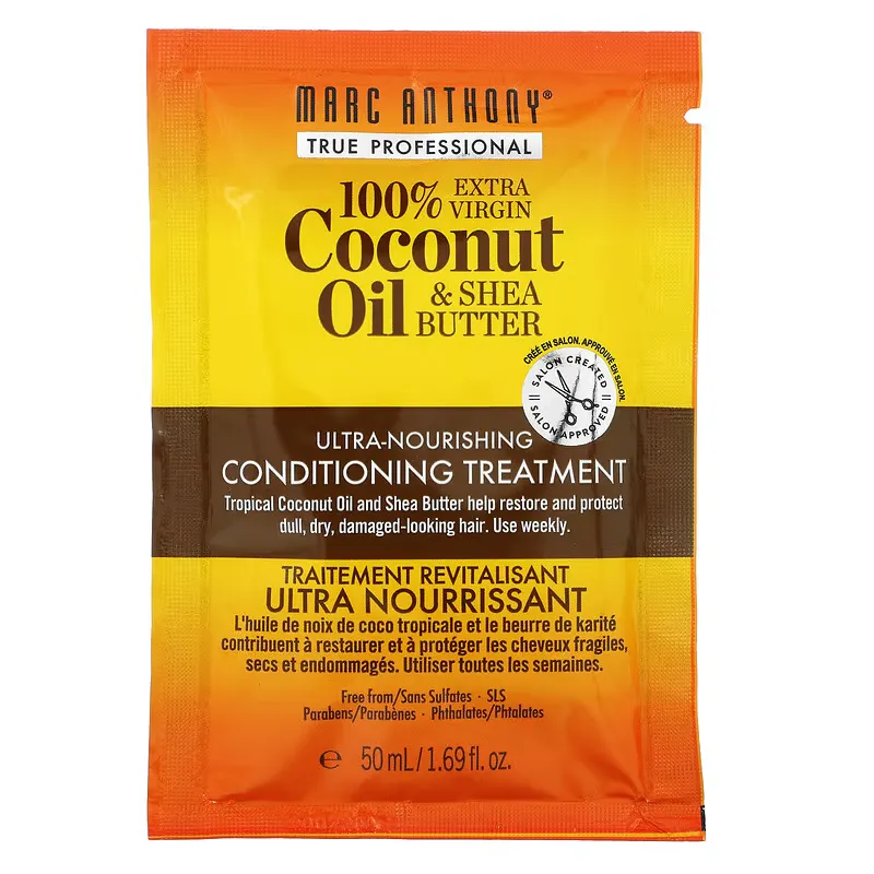 100% Extra Virgin Coconut Oil & Shea Butter, Conditioning Treatment, 1.69 fl oz (50 ml)