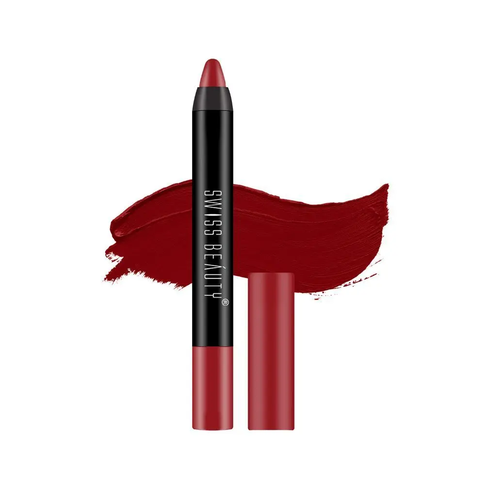 Swiss Beauty Stay on Matte Crayon Lipstick SB-214-14 (Crayon) 3.5g