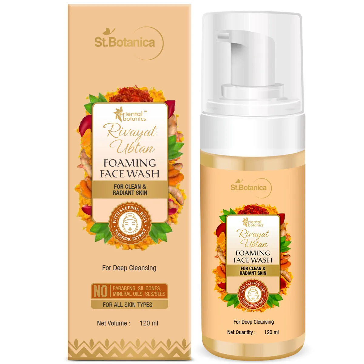 Oriental Botanics Rivayat Ubtan Foaming Face Wash