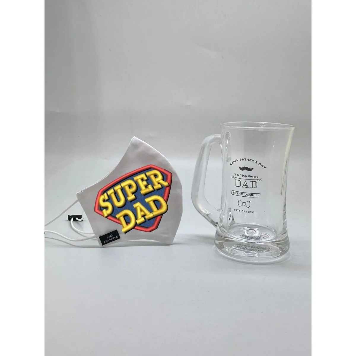 The Tie Hub SUPER DAD Color Face Mask with Beer Mug