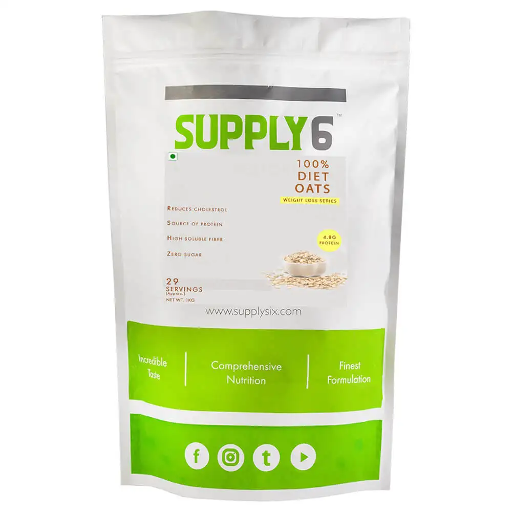 Supply6 100% Diet Oats,  Unflavoured  1 kg