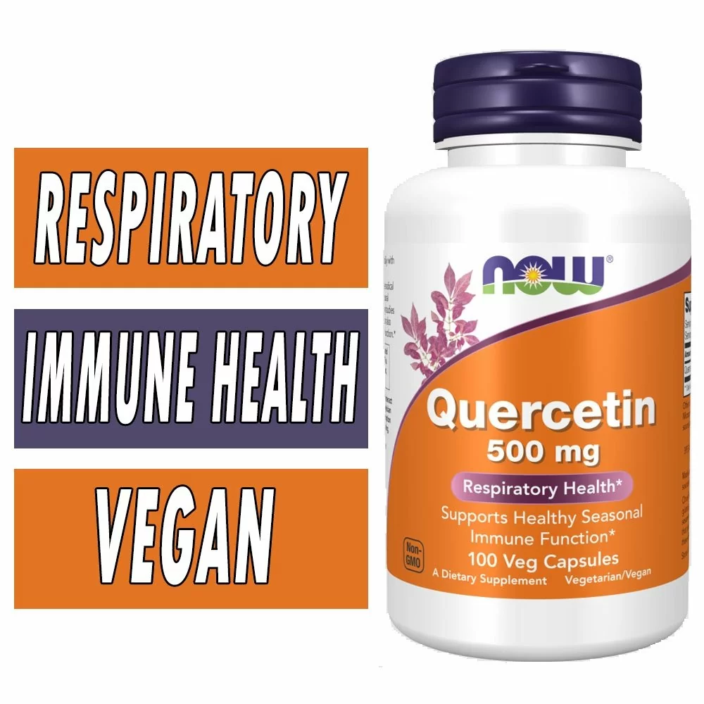 NOW Quercetin - 500 mg - 100 Veg Capsules