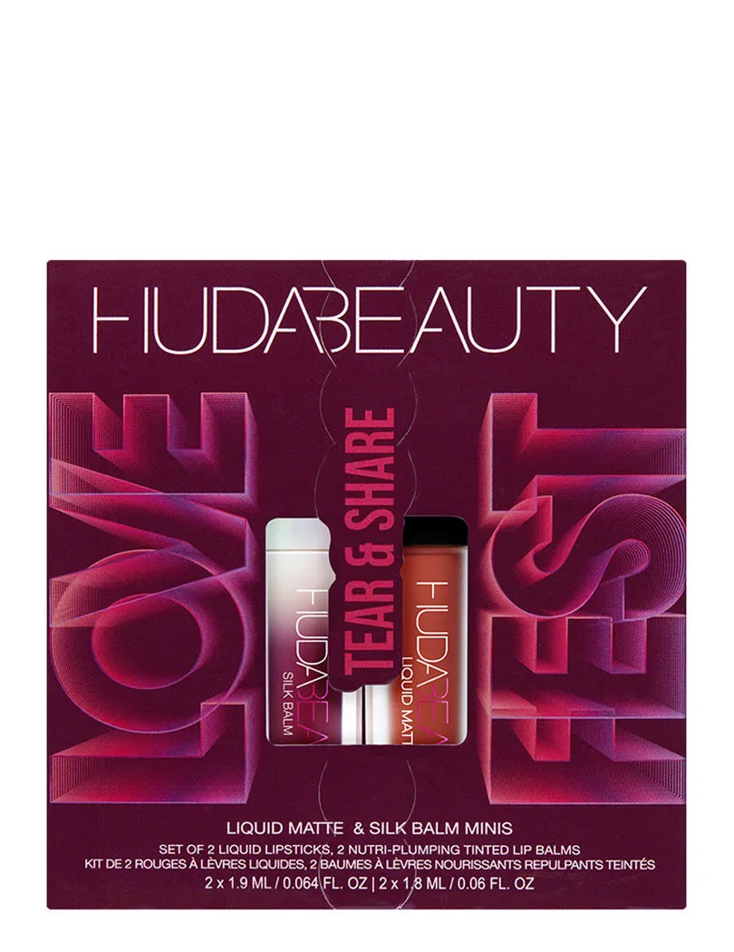 Huda Beauty Lovefest Tear & Share Lip Quad