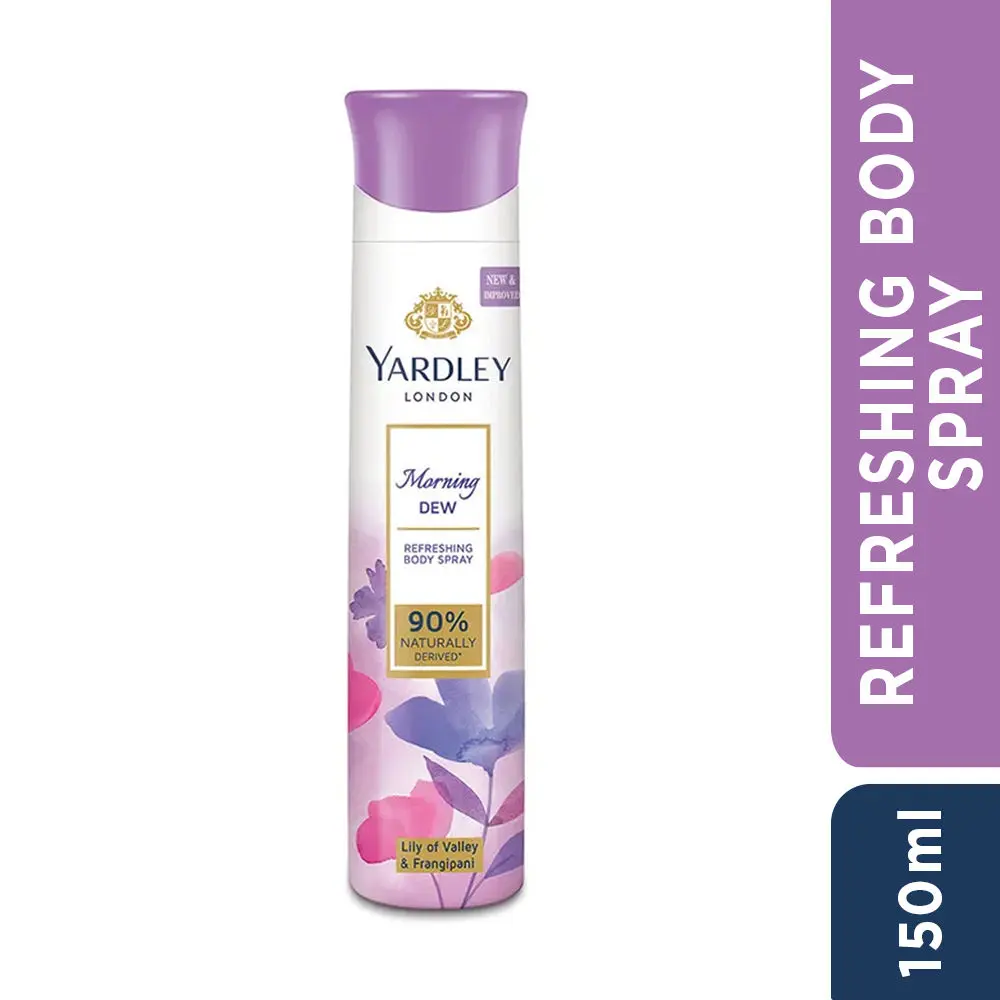 Yardley London Morning Dew Body Spray For Women, 150 ml