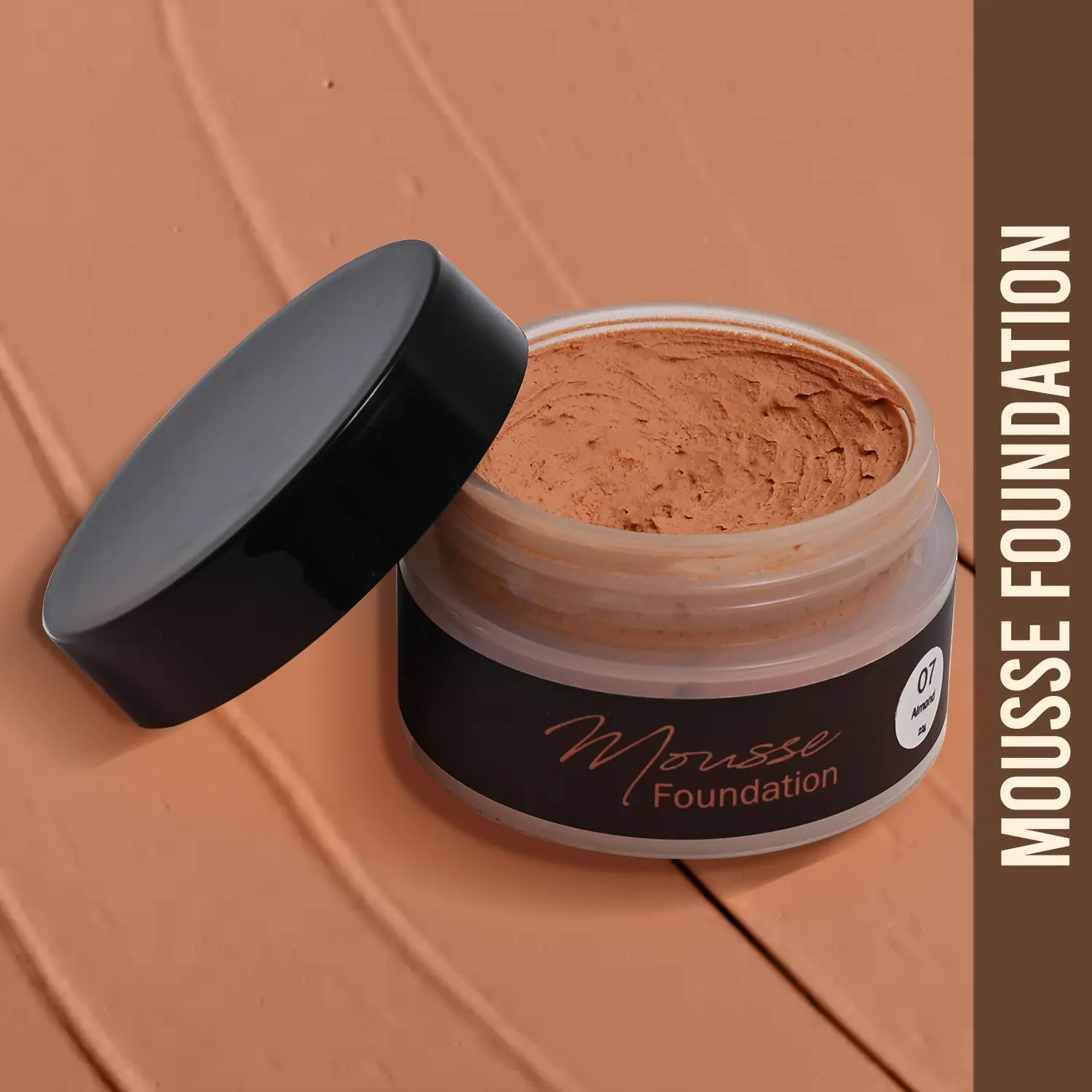 NY Bae Mousse Foundation - Almond 07 (22 g) | Dusky Skin | Cool Undertone | Matte Finish | Enriched with 8 Miracle Oils | For Normal to Oily Skin | Covers Imperfections | Long lasting | Easily Blendable | Perfect for Daily Use