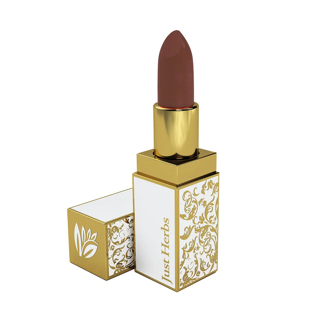 Just Herbs Herb Enriched Ayurvedic Lipstick (Medium Nude Brown, Shade no. 12)