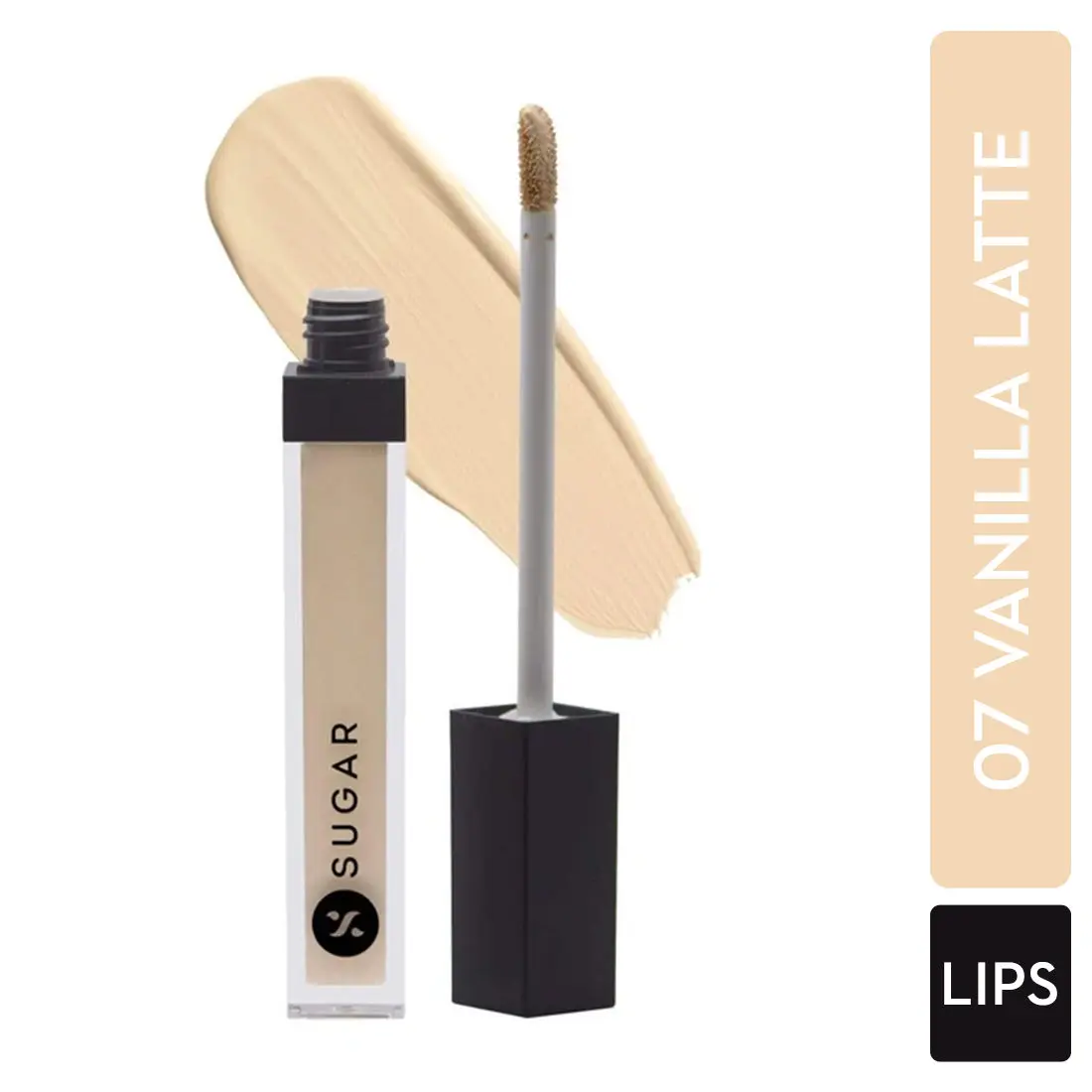 SUGAR Cosmetics - Magic Wand- Waterproof Concealer - 07 Vanilla (Latte Fair Concealer with Golden Undertone) - Long Lasting, Water-proof Concealer, Lasts Up to 8 hours