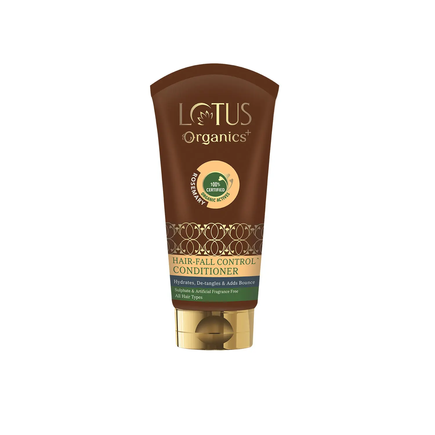 Lotus Organics+ Hair Fall Control Conditioner | Rosemary Oil, Red Onion | Sulphate & Paraben Free | All Hair Types | 150g