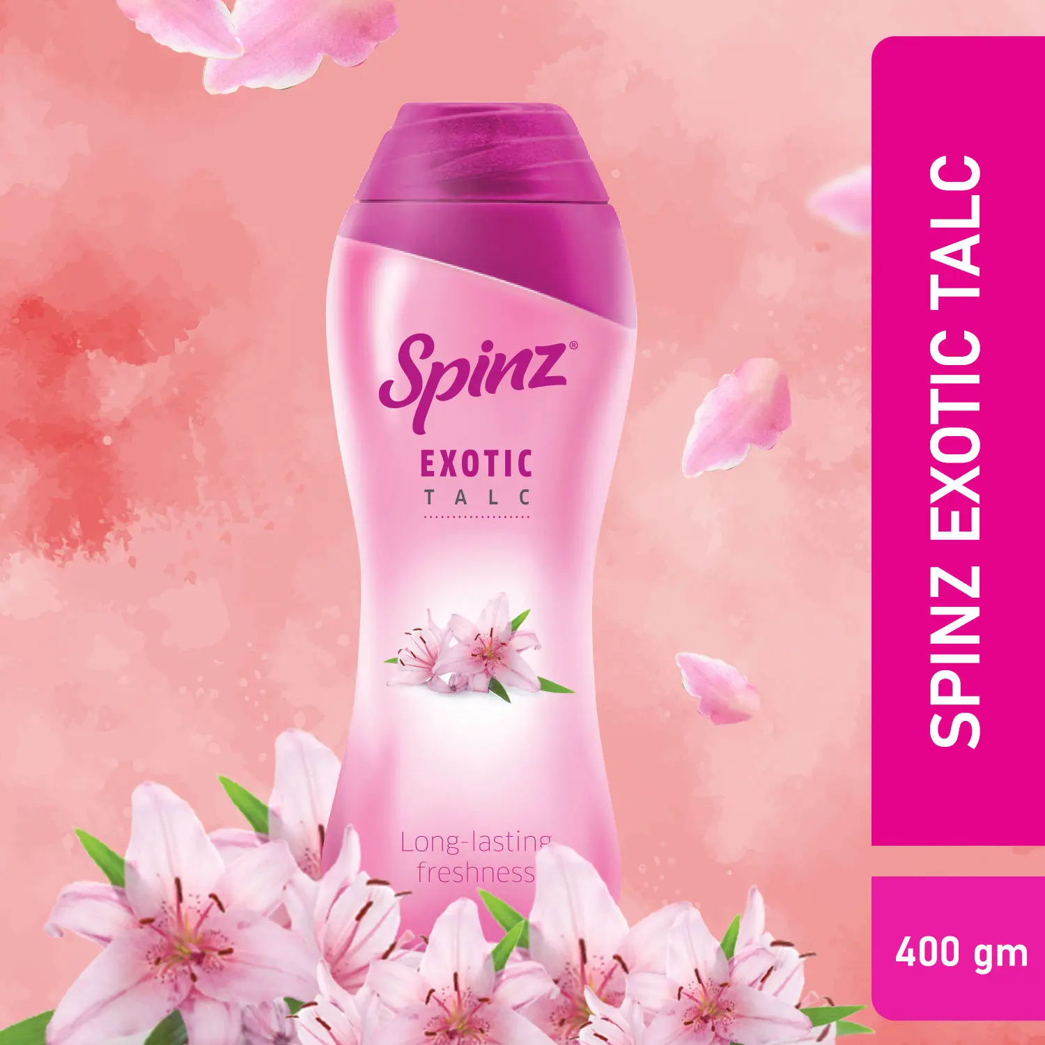 Spinz Exotic perfumed talc long lasting  fragrance (400 g)