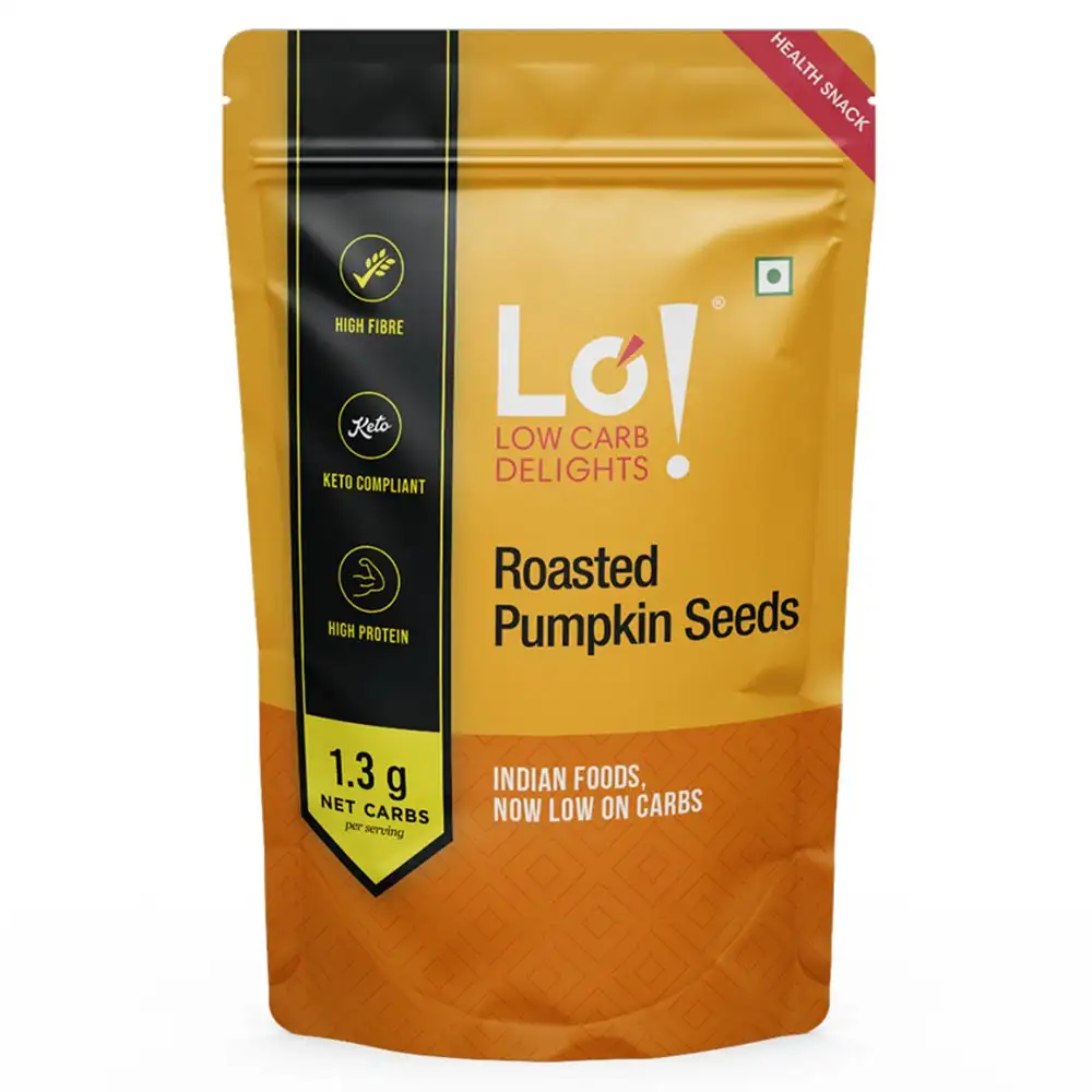 Lo! Foods Roasted Pumpkin Seeds,  Unflavoured  250 g