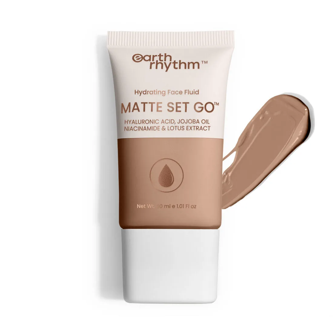 Earth Rhythm Hydrating Matte Set Go Face Fluid Foundation - Down Town