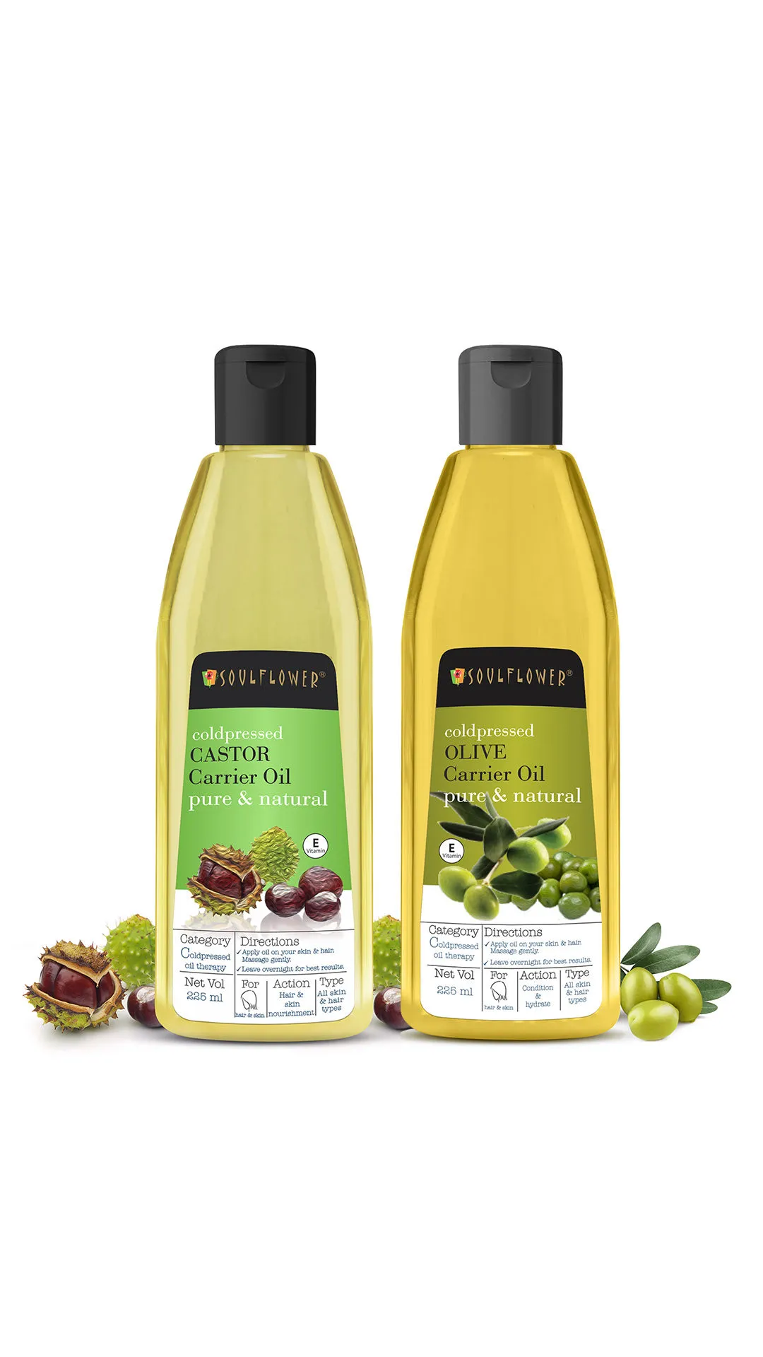 Soulflower Castor Oil and Olive Oil Combo