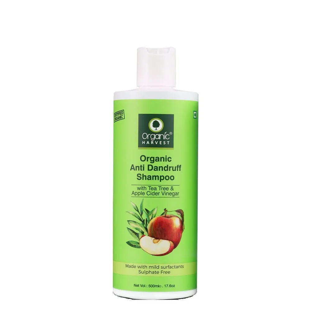 Organic Harvest Anti Dandruff Shampoo with Tea Tree & Apple Cider Vinegar